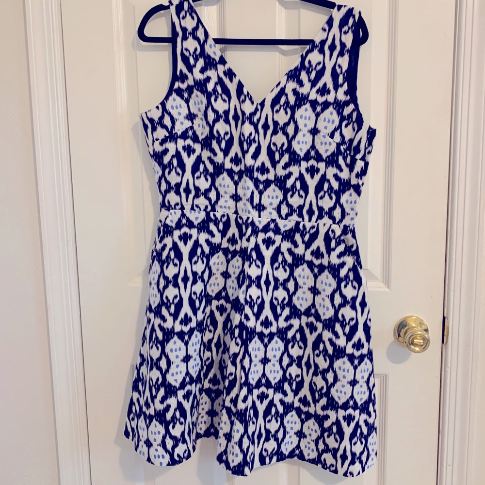 GAP Linen Ikat Print Dress with Pockets!